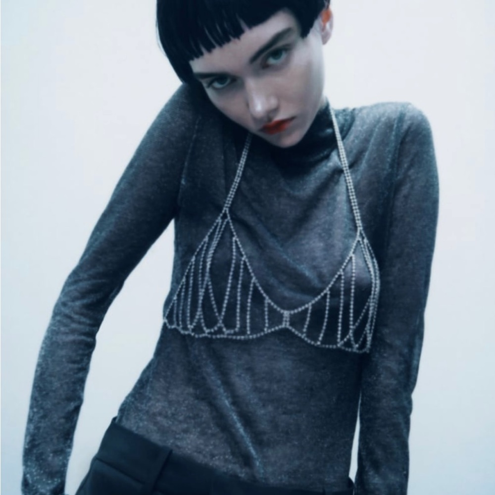 Zara jewel bra top